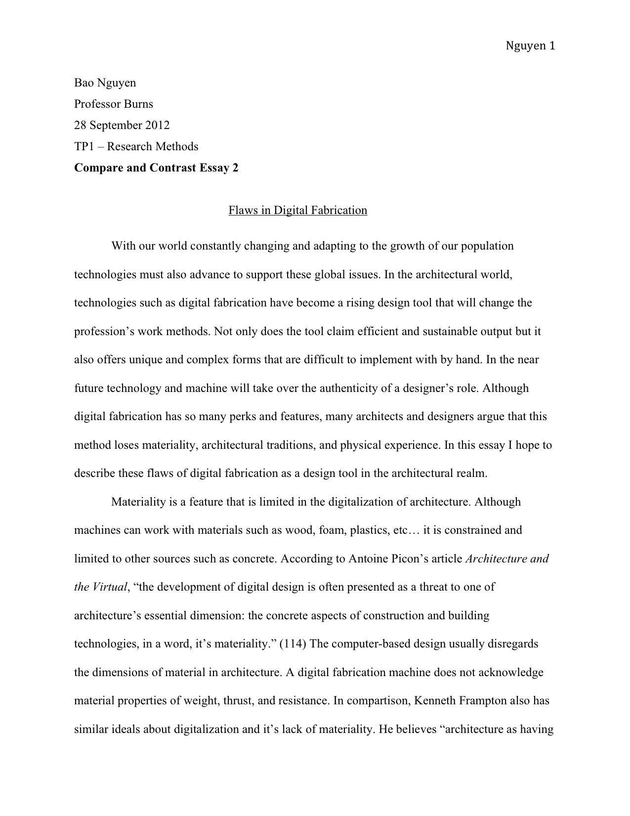 Persuasive essay thesis format